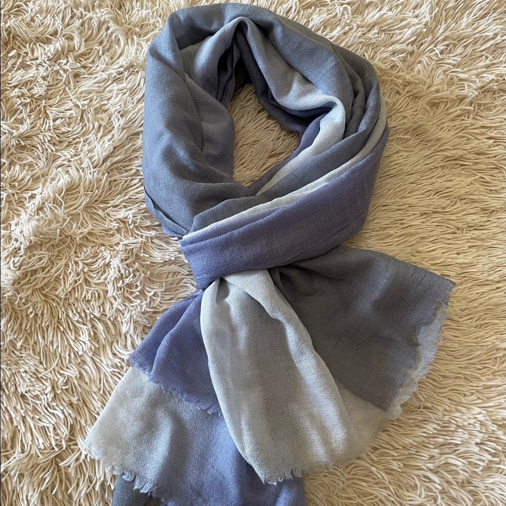 Blue Gray Ombré scarf